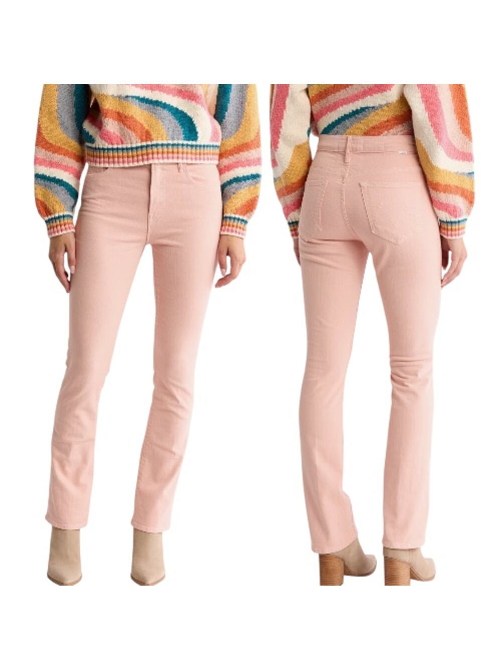 New Mother The Insider Hover Jeans The Devil May Care Pink Size 34